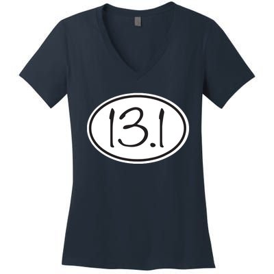 131 Half Marathon Mom Running Mommy Runner Women's V-Neck T-Shirt