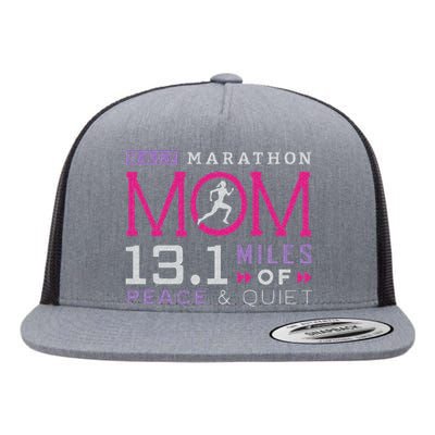 13.1 Half Marathon Mom Running Mommy Runner Women Flat Bill Trucker Hat