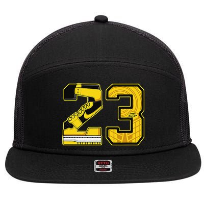 1 High Og Pollen Sneaker Match S Number 23 Halloween 7 Panel Mesh Trucker Snapback Hat