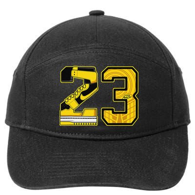1 High Og Pollen Sneaker Match S Number 23 Halloween 7-Panel Snapback Hat