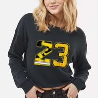1 High Og Pollen Sneaker Match S Number 23 Halloween Cropped Pullover Crew