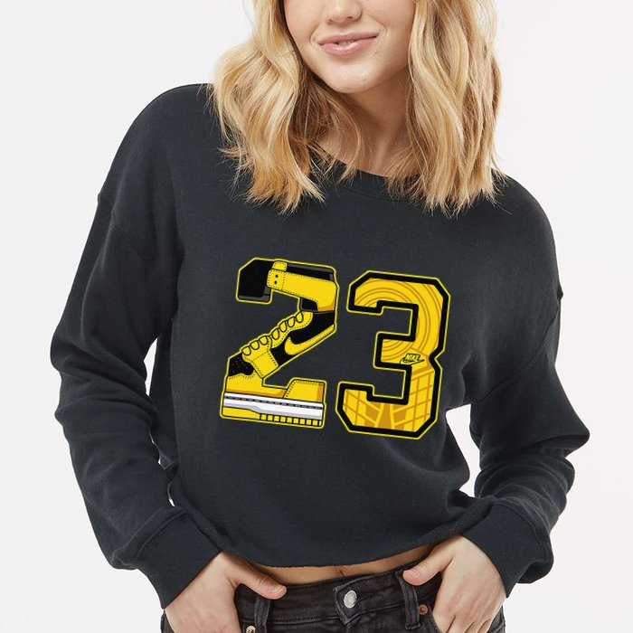 1 High Og Pollen Sneaker Match S Number 23 Halloween Cropped Pullover Crew