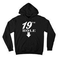 19th Hole With Arrow Funny Golfer Joke Hoodie