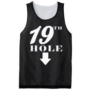 19th Hole With Arrow Funny Golfer Joke Mesh Reversible Basketball Jersey Tank