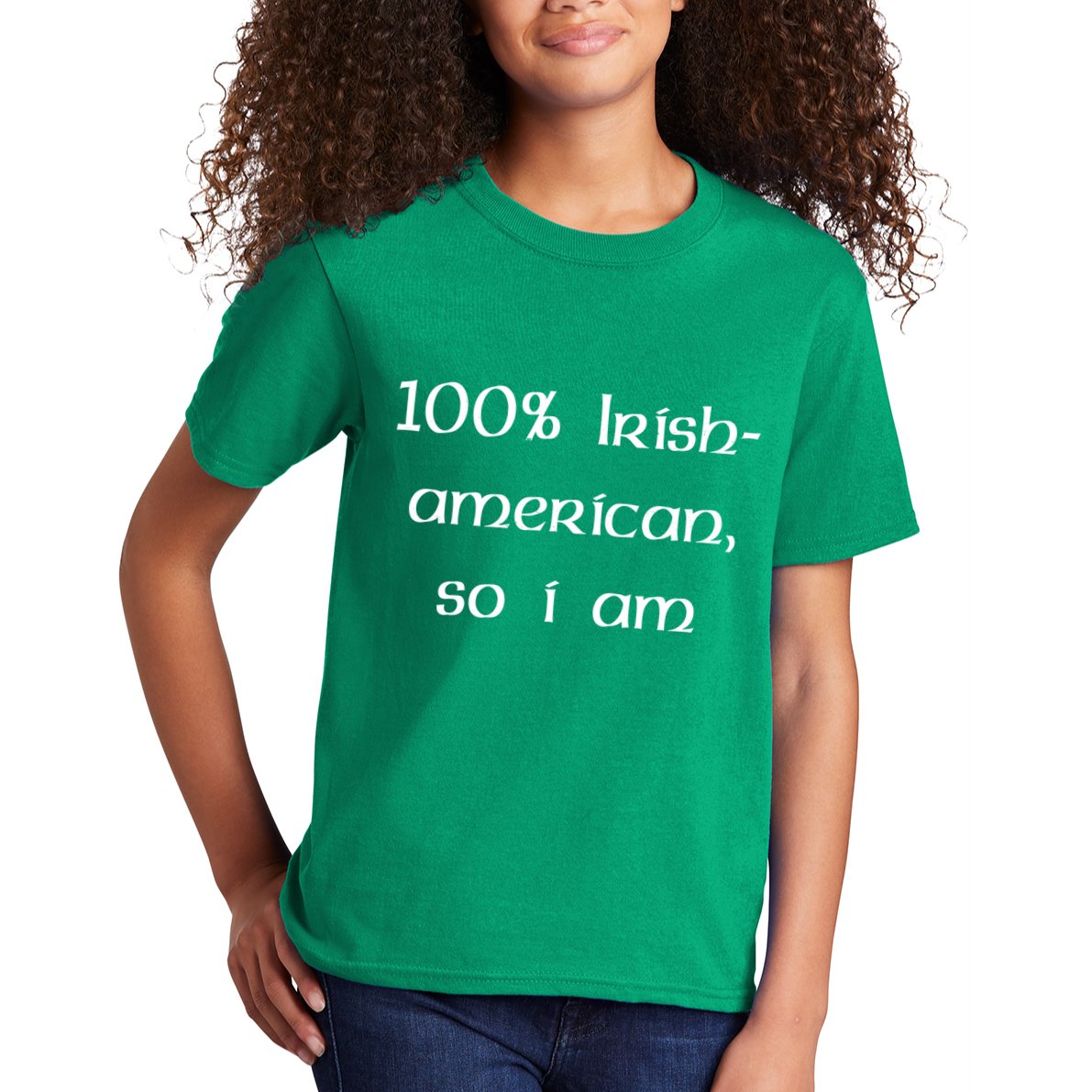 100% Irish American So I Am St Patricks Day Kids T-Shirt