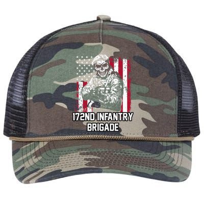 172nd Infantry Brigade Retro Rope Trucker Hat Cap