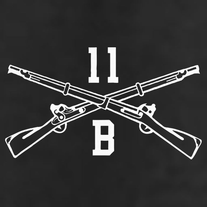 11b Infantryman Crossed Rifles Golf Towel