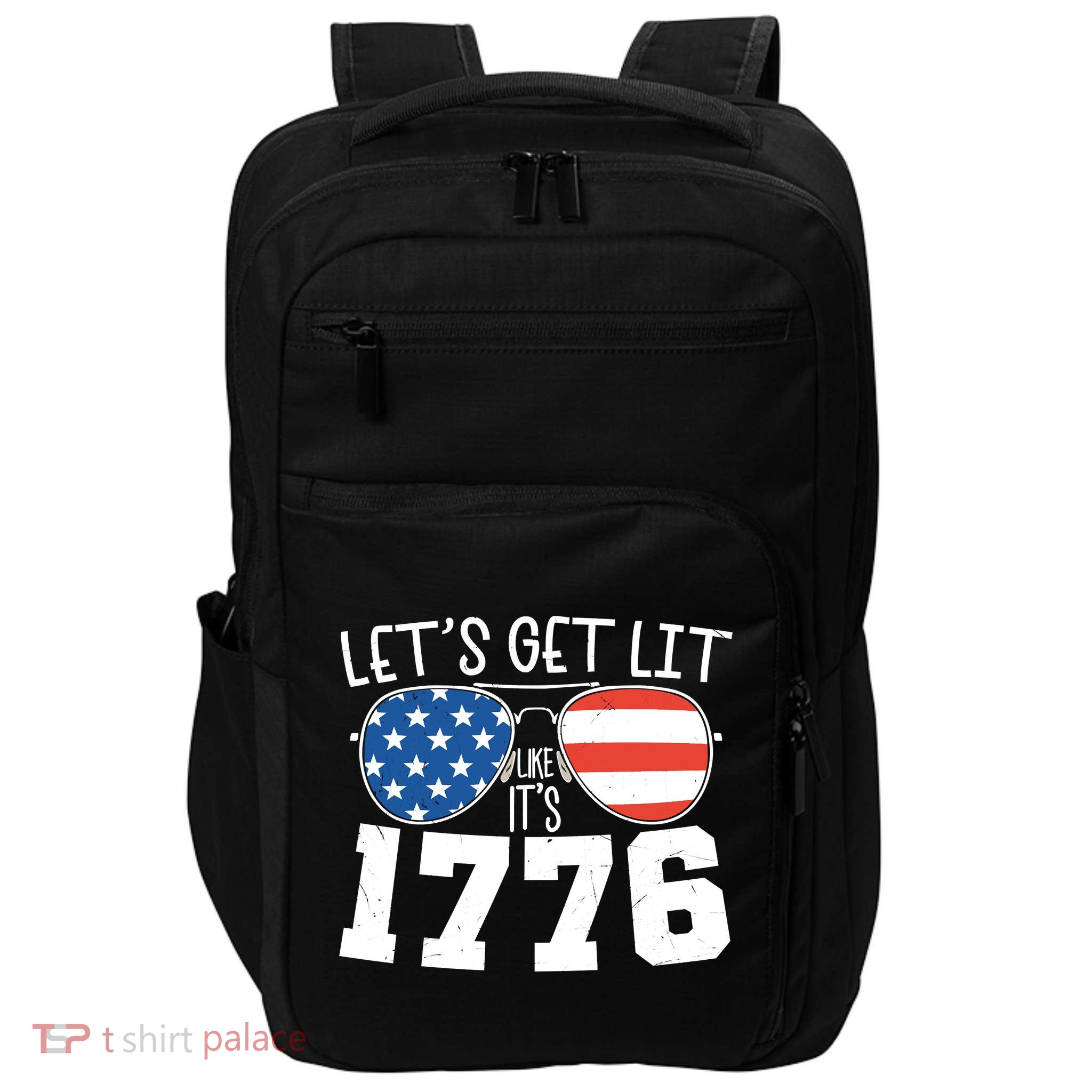 1776 Independence Day 4th Of July Impact Tech Backpack