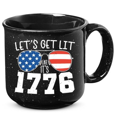 1776 Independence Day 4th Of July 15oz Campfire Ceramic Mug