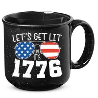 1776 Independence Day 4th Of July 15oz Campfire Ceramic Mug