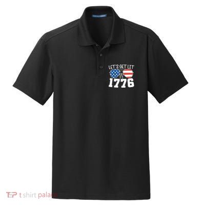 1776 Independence Day 4th Of July Dry Zone Grid Polo