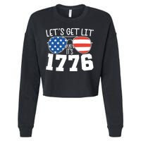 1776 Independence Day 4th Of July Cropped Pullover Crew
