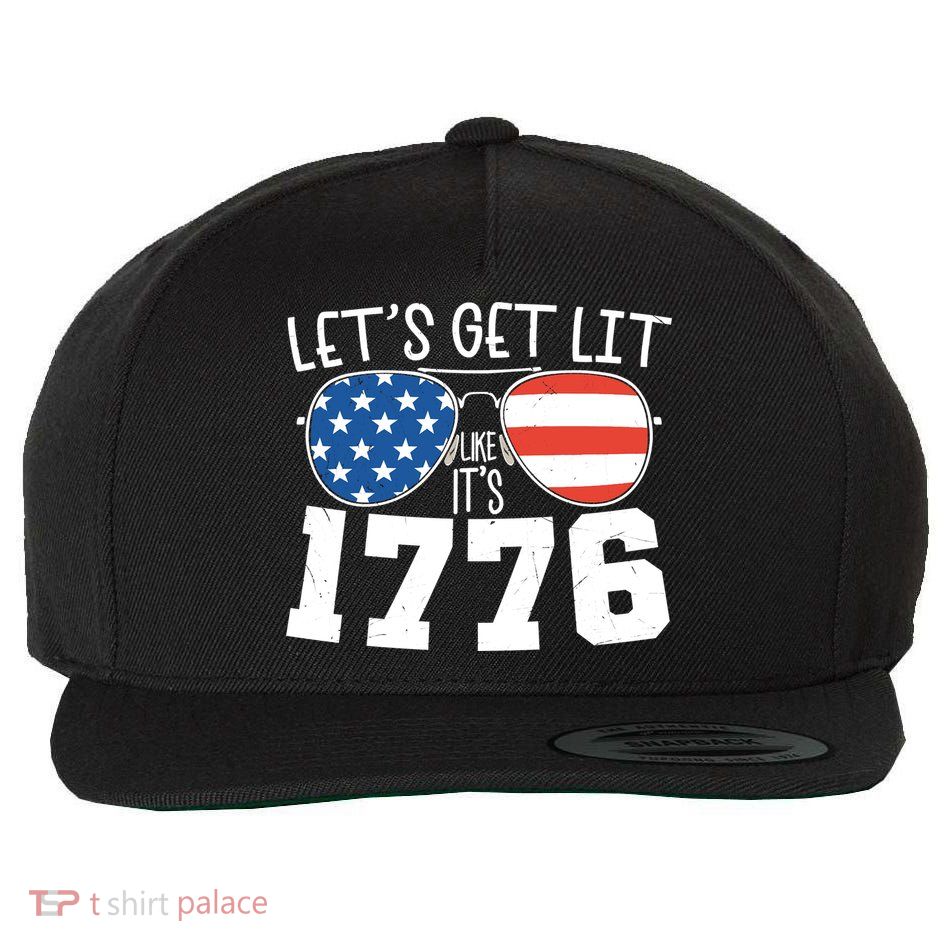 1776 Independence Day 4th Of July Wool Snapback Cap
