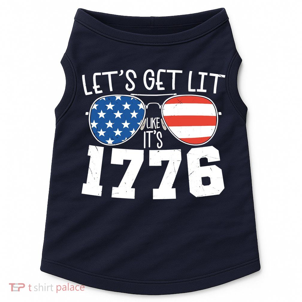 1776 Independence Day 4th Of July Doggie Tank