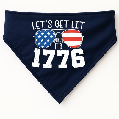 1776 Independence Day 4th Of July USA-Made Doggie Bandana