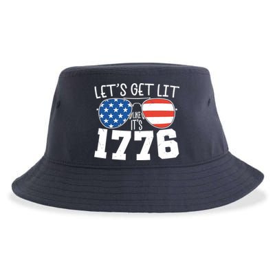 1776 Independence Day 4th Of July Sustainable Bucket Hat