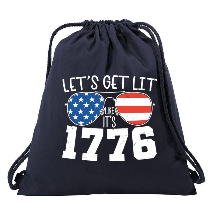 1776 Independence Day 4th Of July Drawstring Bag