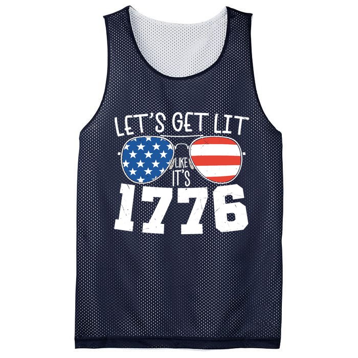 1776 Independence Day 4th Of July Mesh Reversible Basketball Jersey Tank