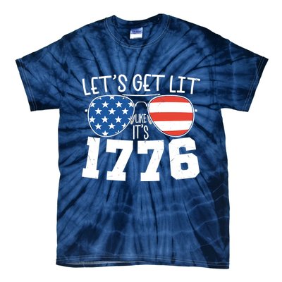 1776 Independence Day 4th Of July Tie-Dye T-Shirt