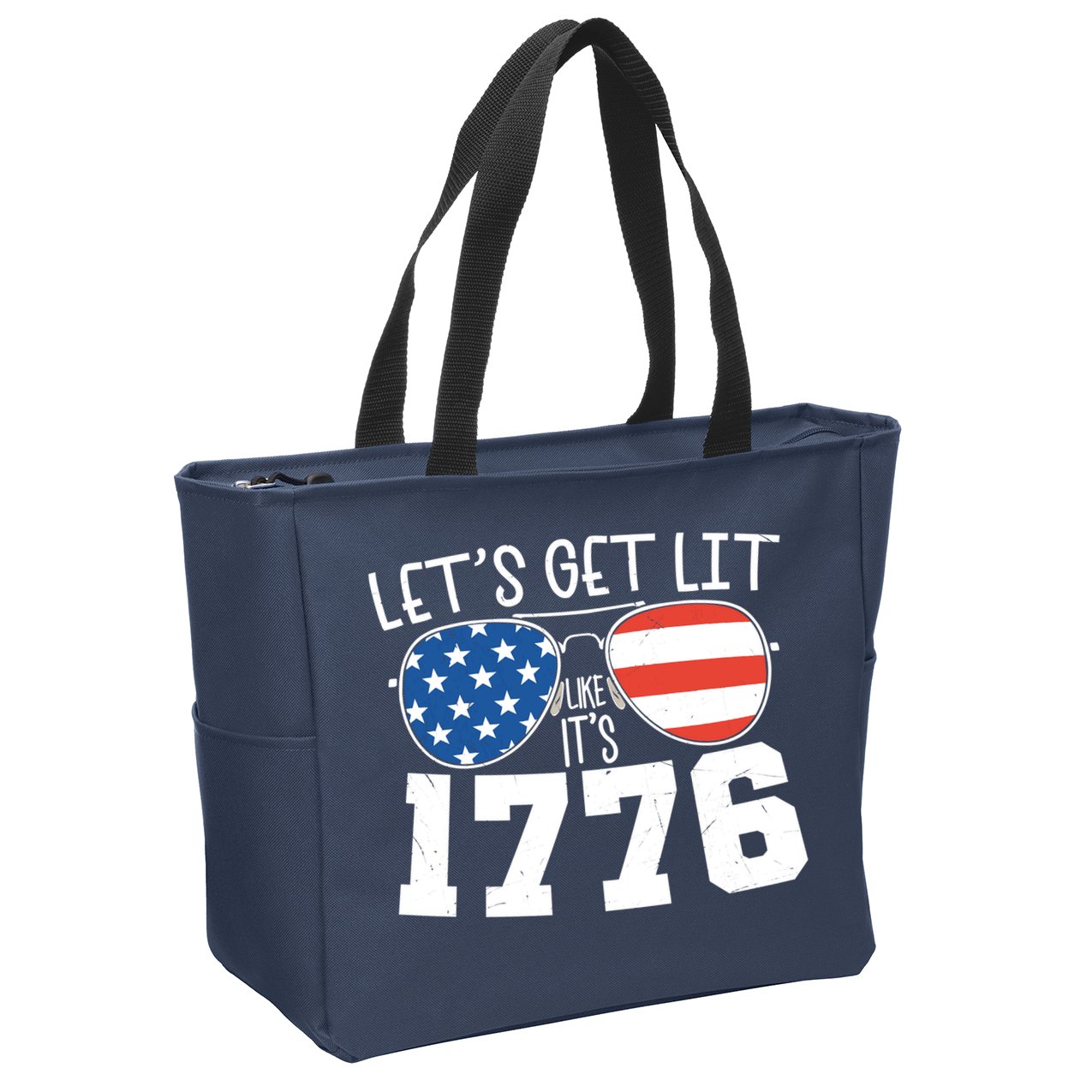 1776 Independence Day 4th Of July Zip Tote Bag