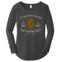 1st Infantry Division Veteran The Fighting First Women's Perfect Tri Tunic Long Sleeve Shirt