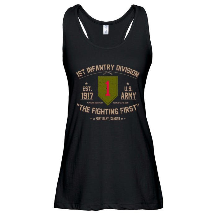 1st Infantry Division Veteran The Fighting First Ladies Essential Flowy Tank