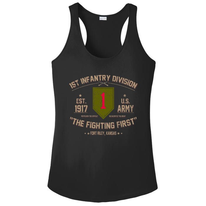 1st Infantry Division Veteran The Fighting First Ladies PosiCharge Competitor Racerback Tank