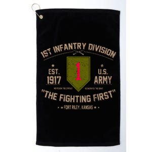 1st Infantry Division Veteran The Fighting First Platinum Collection Golf Towel