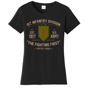 1st Infantry Division Veteran The Fighting First Women's T-Shirt