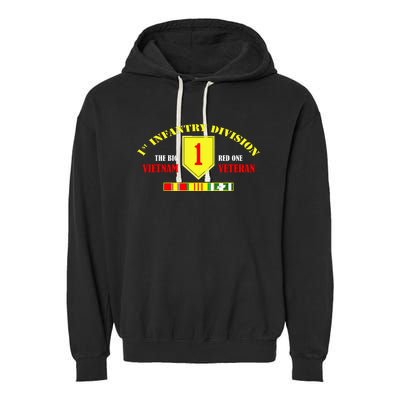 1st Infantry Division Vietnam Veteran, The Big Red One Garment-Dyed Fleece Hoodie