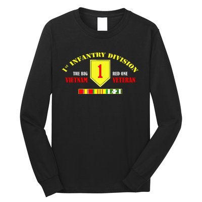 1st Infantry Division Vietnam Veteran, The Big Red One Long Sleeve Shirt