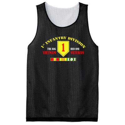 1st Infantry Division Vietnam Veteran, The Big Red One Mesh Reversible Basketball Jersey Tank