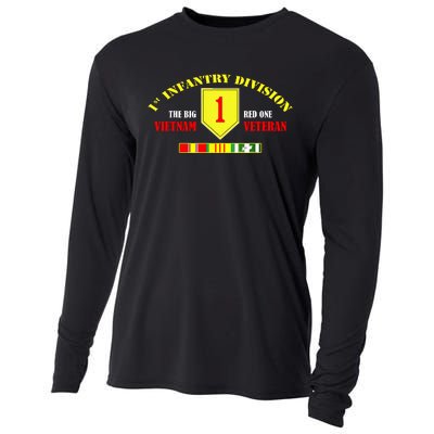 1st Infantry Division Vietnam Veteran, The Big Red One Cooling Performance Long Sleeve Crew