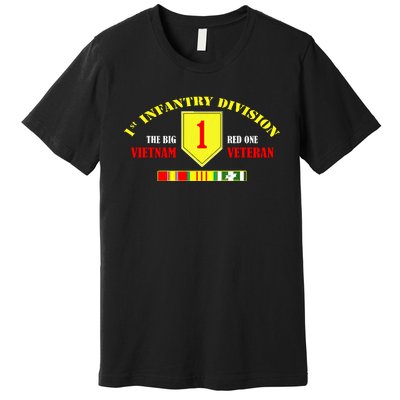 1st Infantry Division Vietnam Veteran, The Big Red One Premium T-Shirt