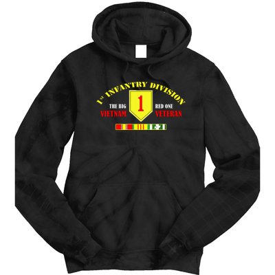 1st Infantry Division Vietnam Veteran, The Big Red One Tie Dye Hoodie