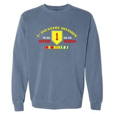 1st Infantry Division Vietnam Veteran, The Big Red One Garment-Dyed Sweatshirt