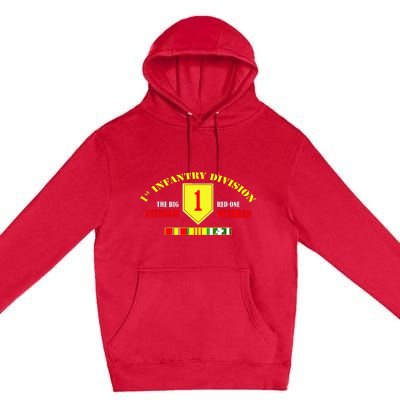 1st Infantry Division Vietnam Veteran, The Big Red One Premium Pullover Hoodie