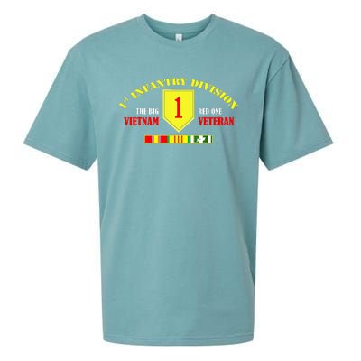 1st Infantry Division Vietnam Veteran, The Big Red One Sueded Cloud Jersey T-Shirt