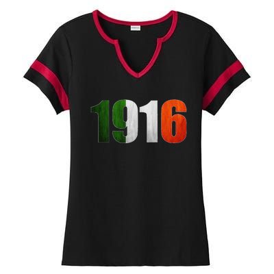 1916 Irish Easter Rising Centenary Commemorative Ladies Halftime Notch Neck Tee