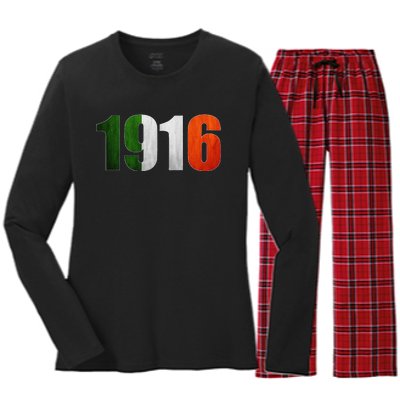 1916 Irish Easter Rising Centenary Commemorative Women's Long Sleeve Flannel Pajama Set 