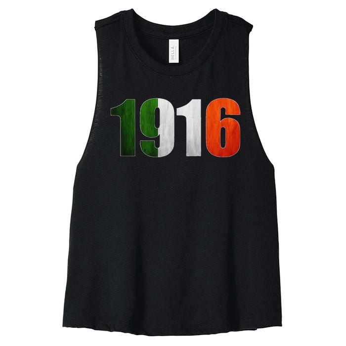 1916 Irish Easter Rising Centenary Commemorative Women's Racerback Cropped Tank