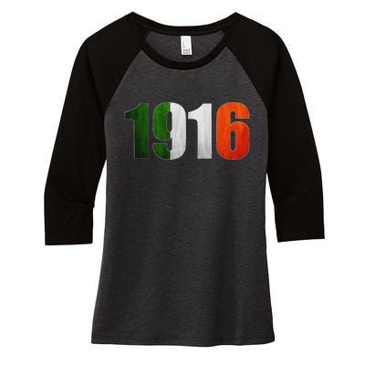 1916 Irish Easter Rising Centenary Commemorative Women's Tri-Blend 3/4-Sleeve Raglan Shirt