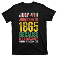 1865 Is Freedom Day My Ancestors Not Free In 1776 Juneteenth T-Shirt