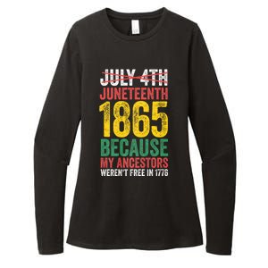 1865 Is Freedom Day My Ancestors Not Free In 1776 Juneteenth Womens CVC Long Sleeve Shirt