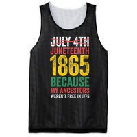 1865 Is Freedom Day My Ancestors Not Free In 1776 Juneteenth Mesh Reversible Basketball Jersey Tank