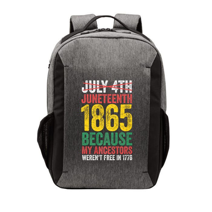 1865 Is Freedom Day My Ancestors Not Free In 1776 Juneteenth Vector Backpack