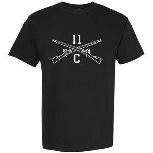 11c Infantry Mortarman Crossed Rifles Garment-Dyed Heavyweight T-Shirt