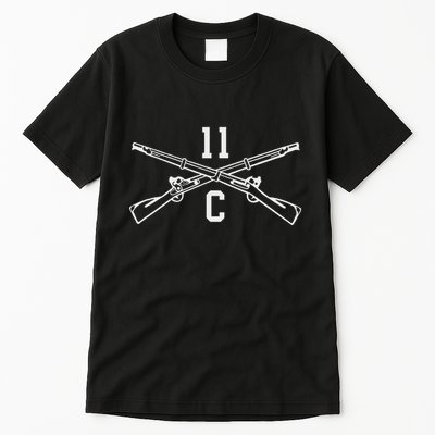 11c Infantry Mortarman Crossed Rifles Tall T-Shirt