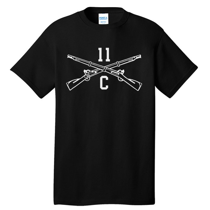 11c Infantry Mortarman Crossed Rifles Tall T-Shirt