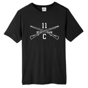 11c Infantry Mortarman Crossed Rifles Tall Fusion ChromaSoft Performance T-Shirt